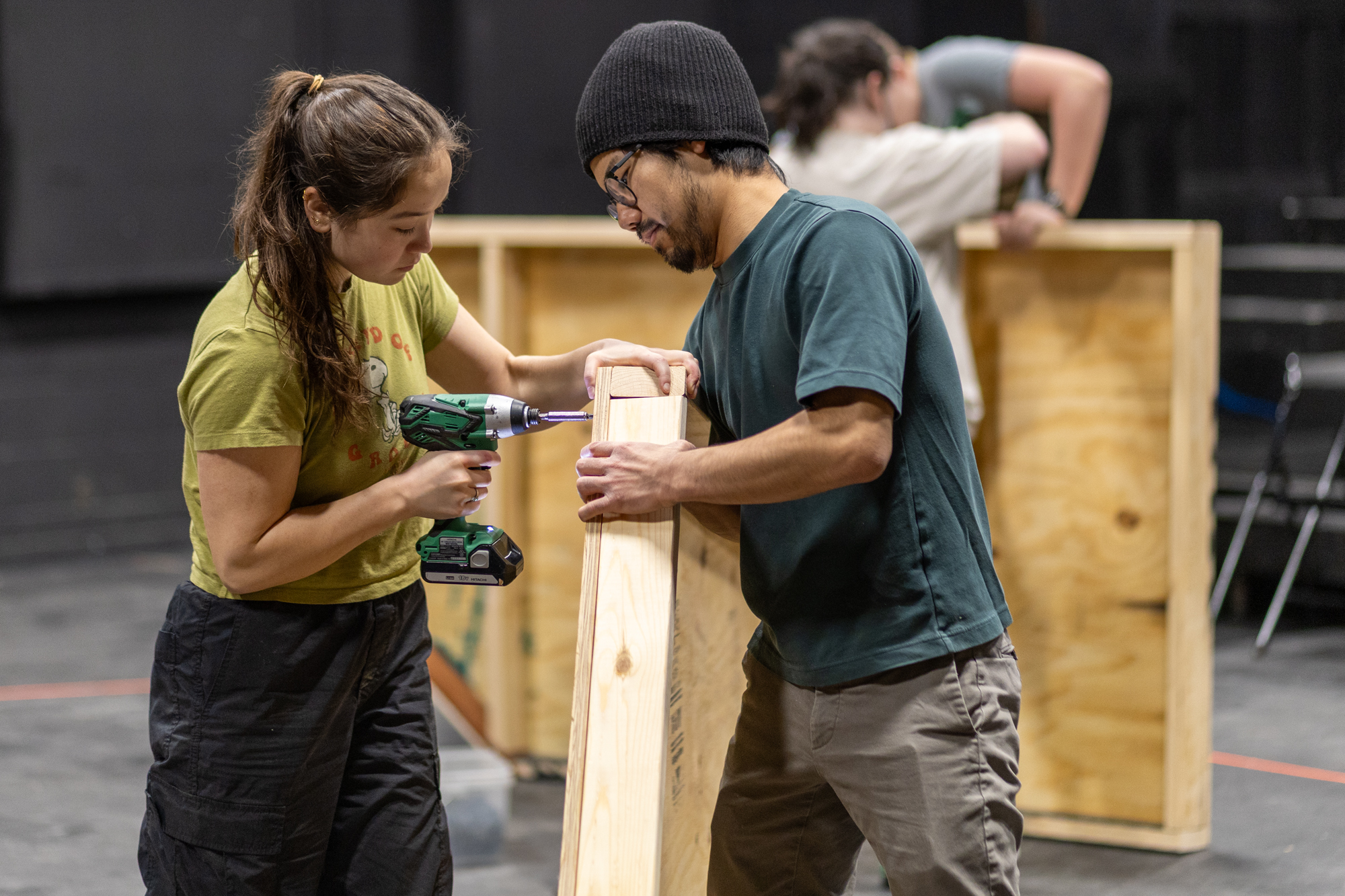 Working on Antigone Set